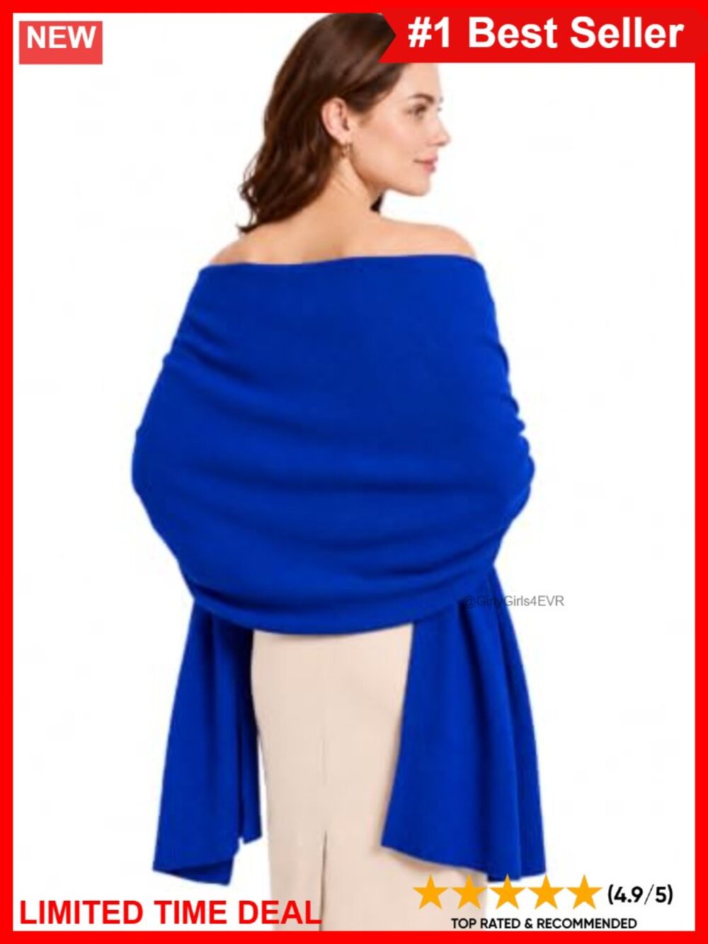 Thick Warm Knit Shawl Wrap Winter Wedding Pashmina Scarf